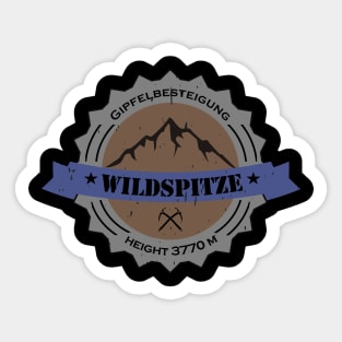 Gipfelbesteigung Wildspitze Height 3770 m " Sticker